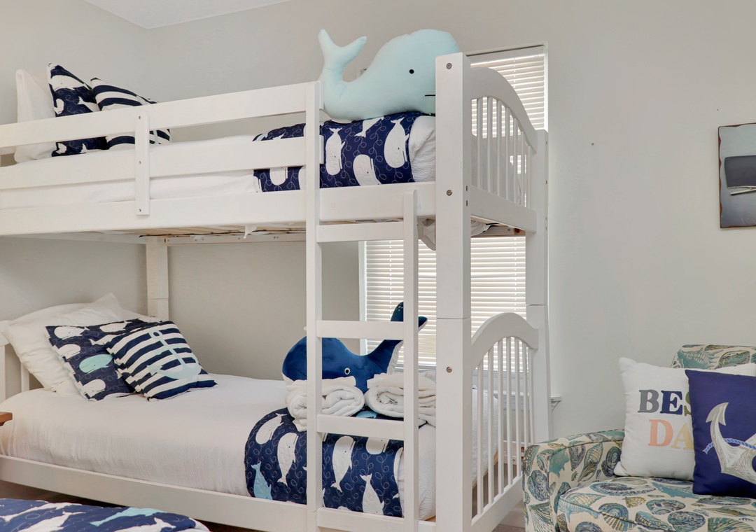 Bedroom 1 - Twin Bunk Beds