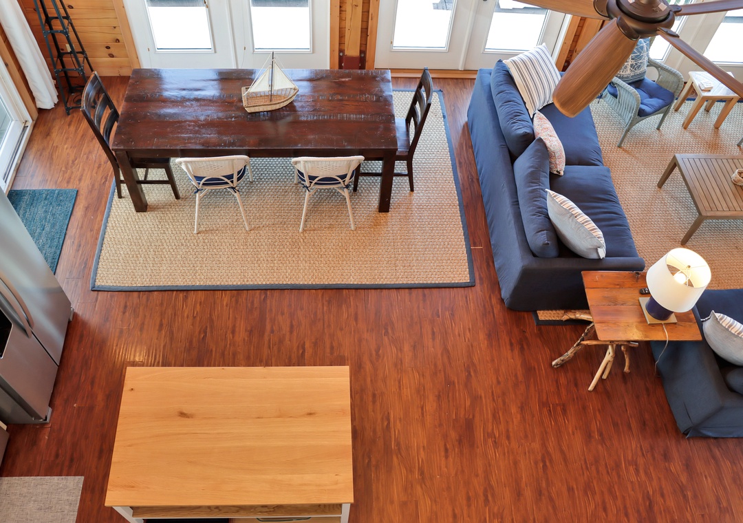 Overhead Kitchen and Dining
