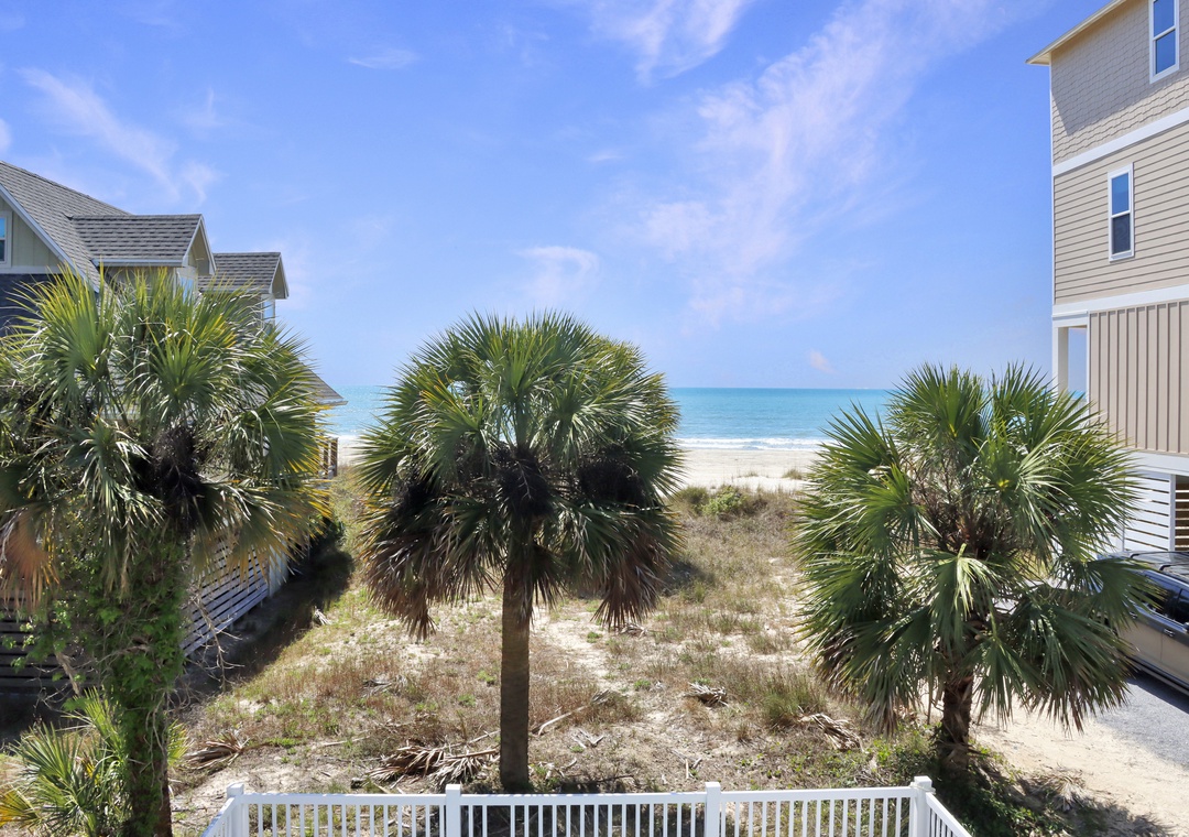 Beach View from First Floor Deck