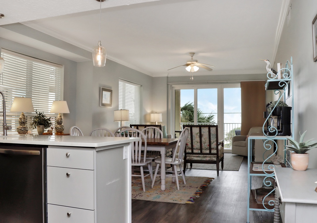 Kitchen and Living Area