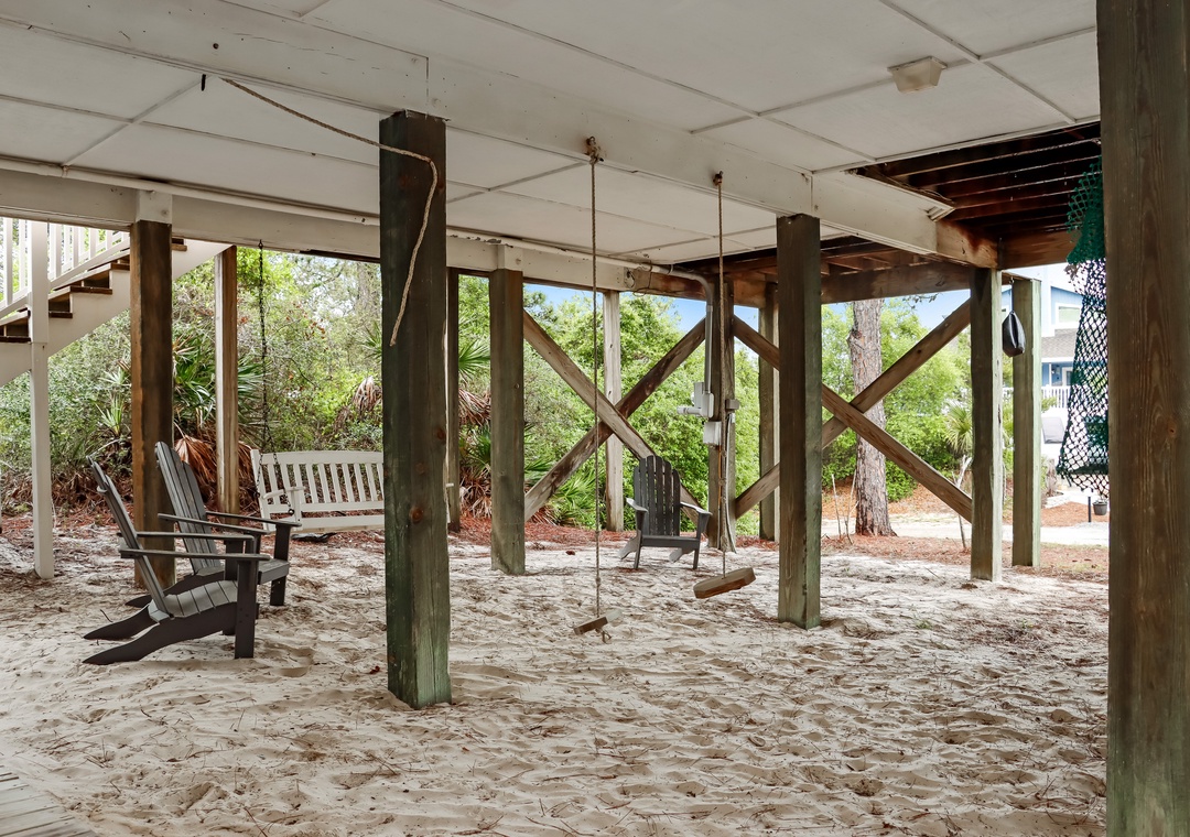 Sitting Area Under House