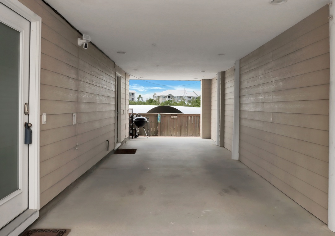 Covered Parking Under House