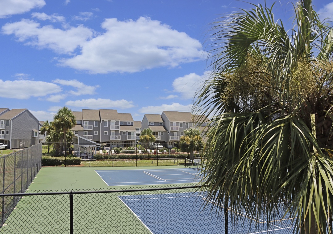 View of Tennis Courts from Main Floor Deck