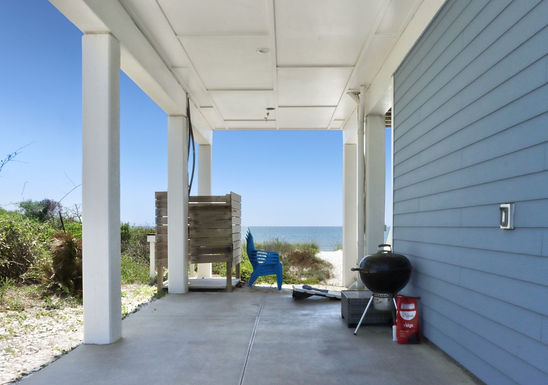 Covered Area Under House