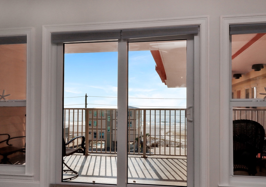 Living Room View onto Deck