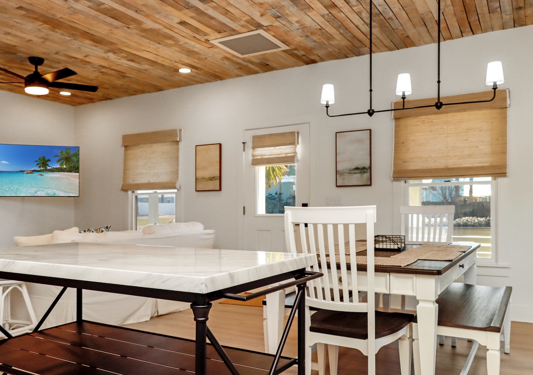 Kitchen, Dining and Living Room