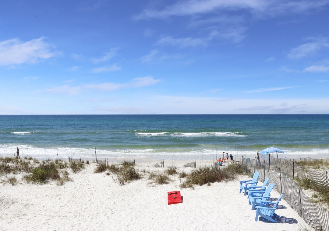 Beach Front Deck View