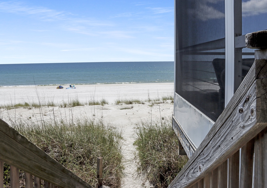 Stairs from Deck to Beach