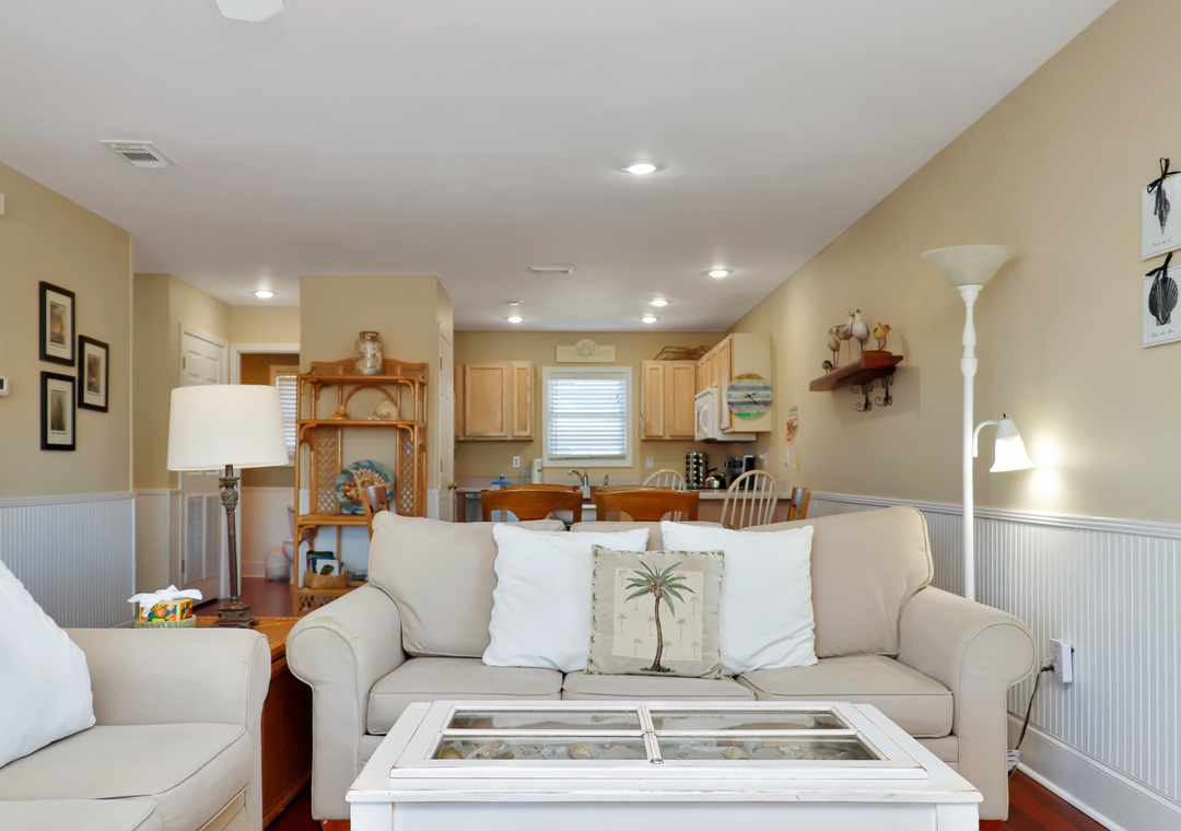 Living Room, Dining Area and Kitchen