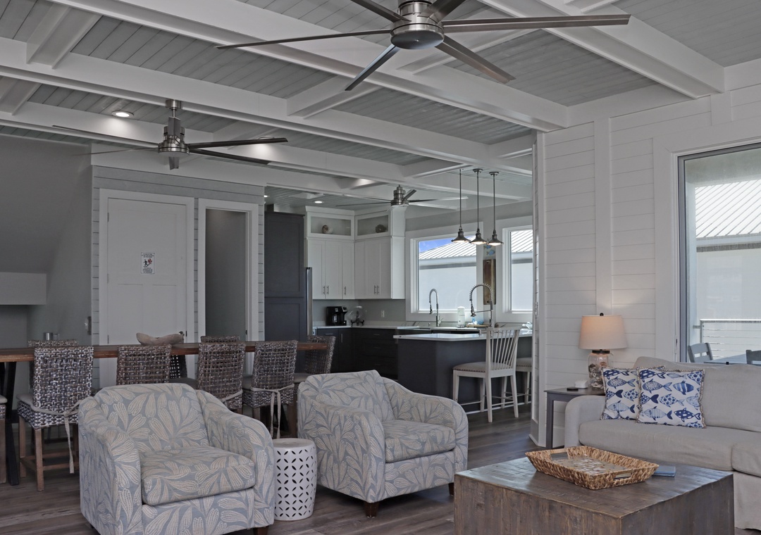 Living and Dining Area Kitchen