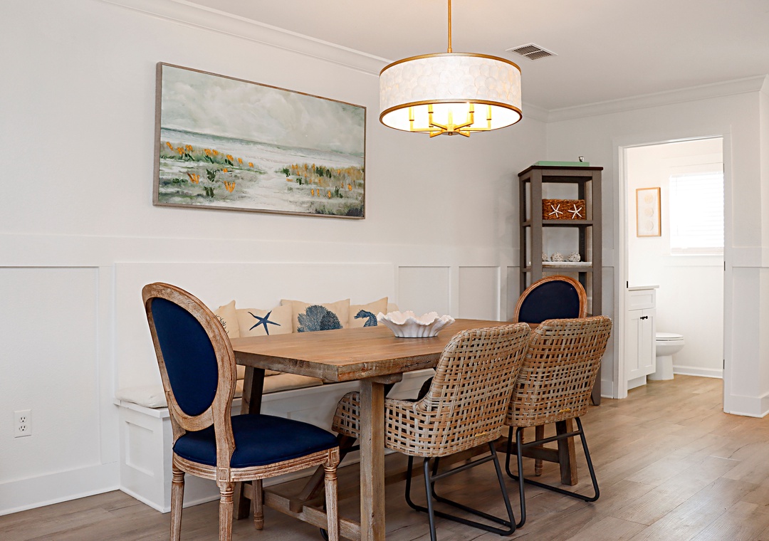 Dining Area and Half Bathroom