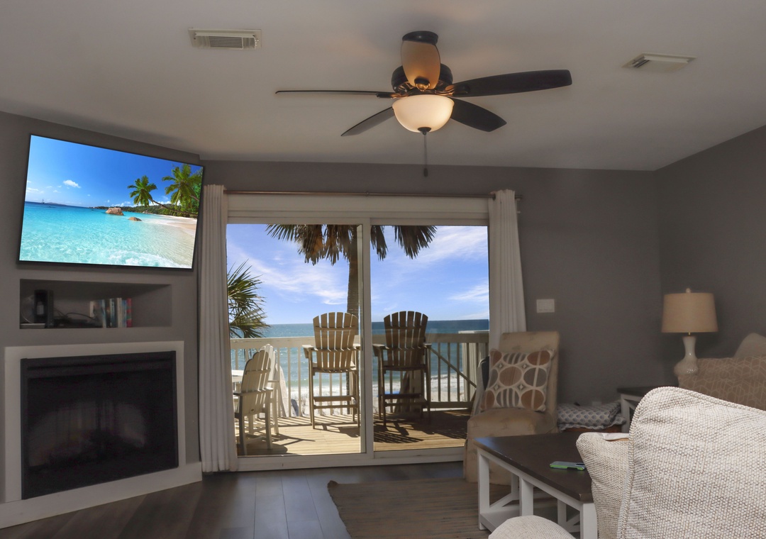 Beach Front Living Room View