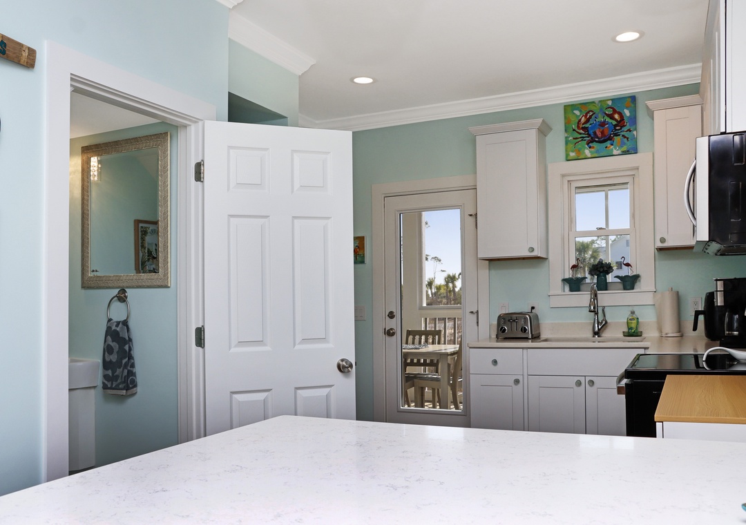 Kitchen with Half Bath