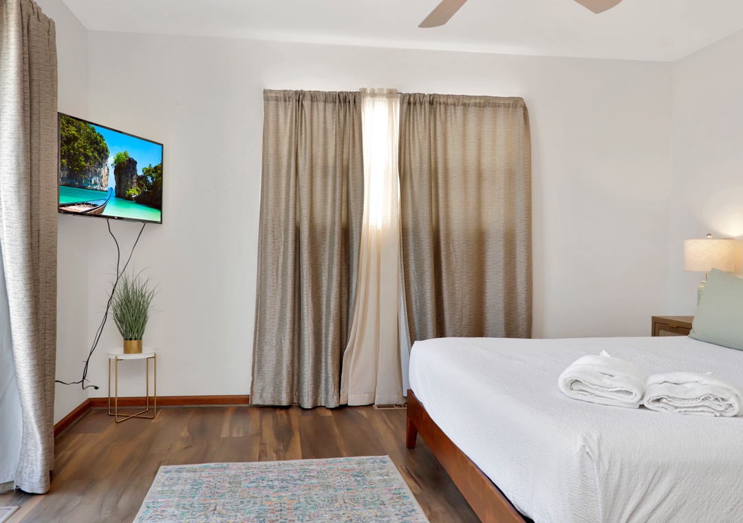 Bedroom 1 - Master Bedroom with TV