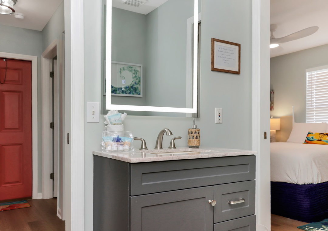 Full Bathroom and Bedroom