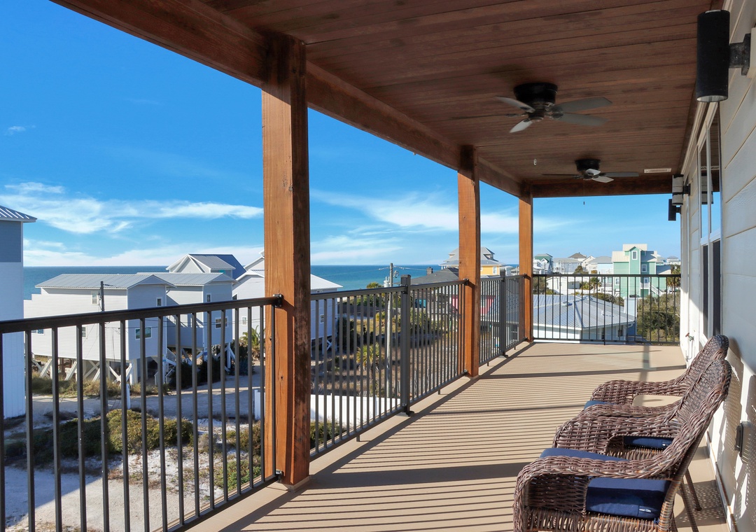 Top Floor Beach View Deck