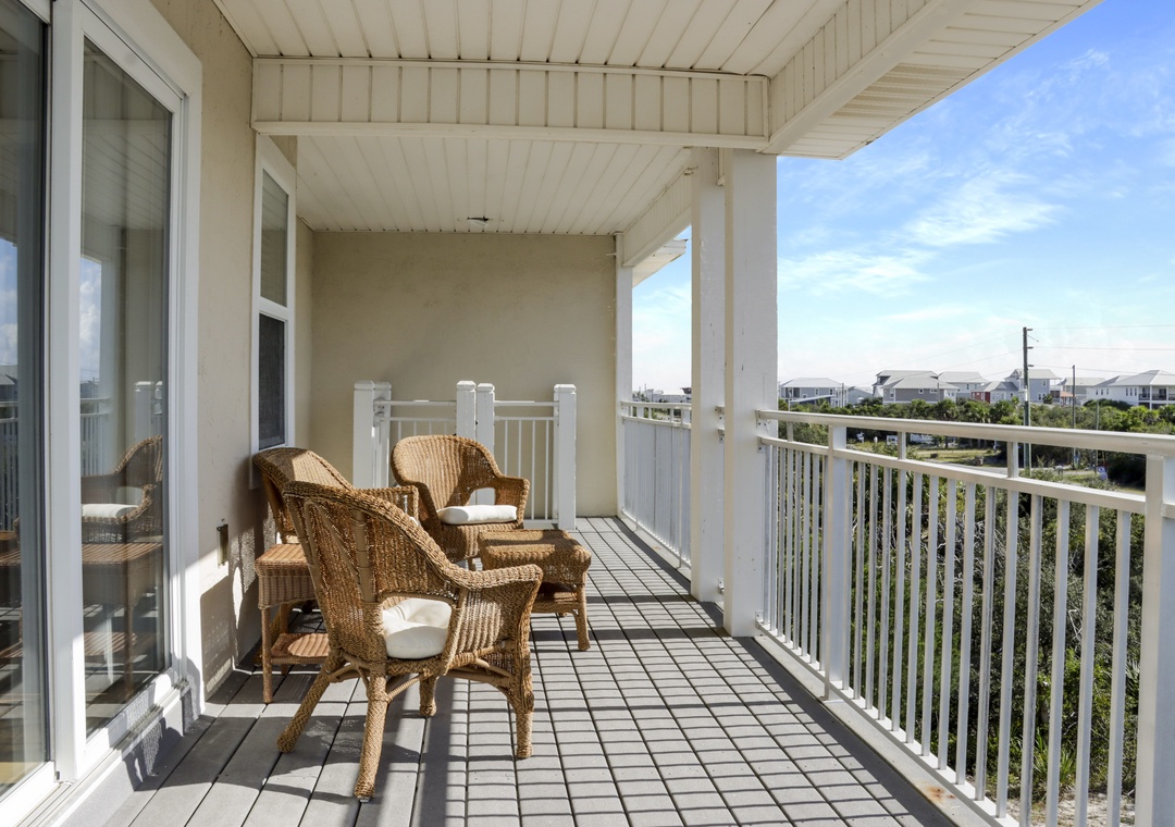 Beach View Deck on Second Floor