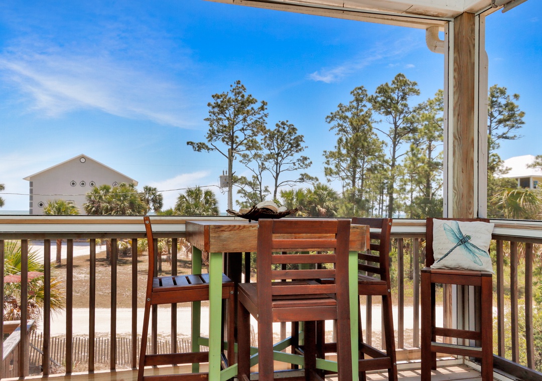Beach View Dining on Screened Deck