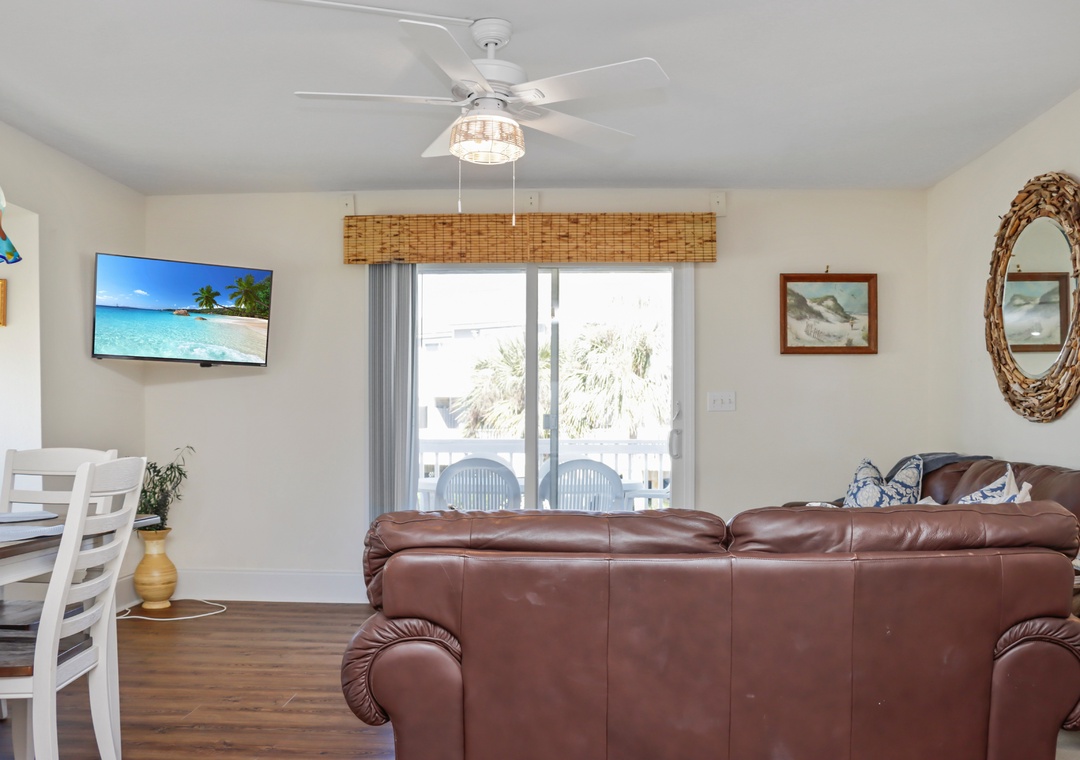 Living Area with Covered Deck