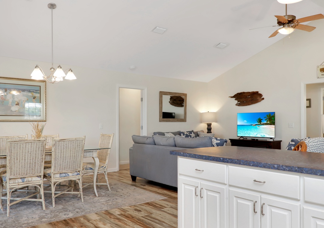 Kitchen Dining and Living Area