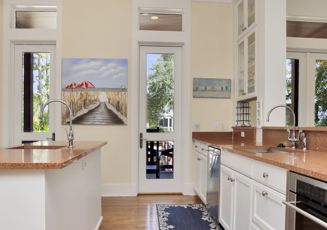 Kitchen with Access to Porch