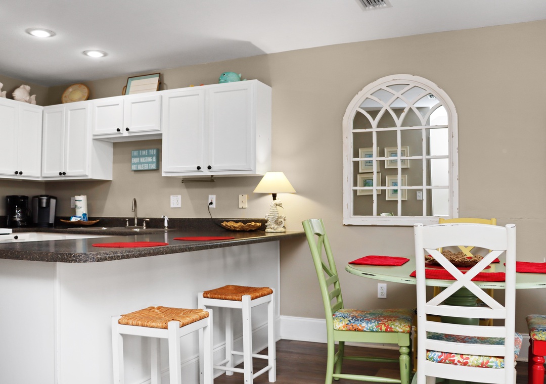 Dining Area and Kitchen Bar Seating