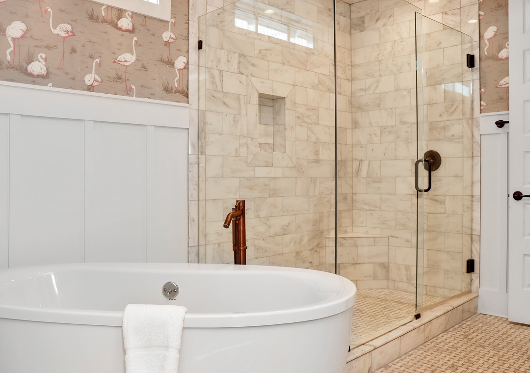 Bedroom 6 with Tub and Shower