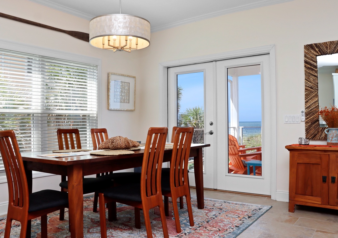 Beach Front Dining Area