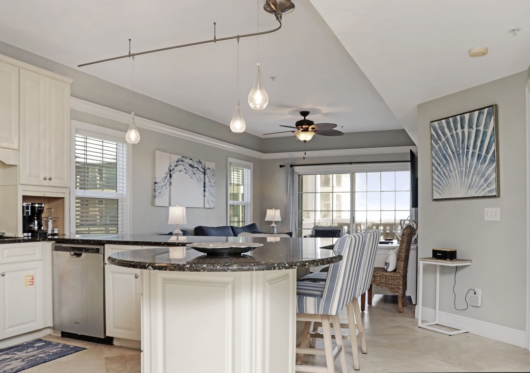 Kitchen and Living Room