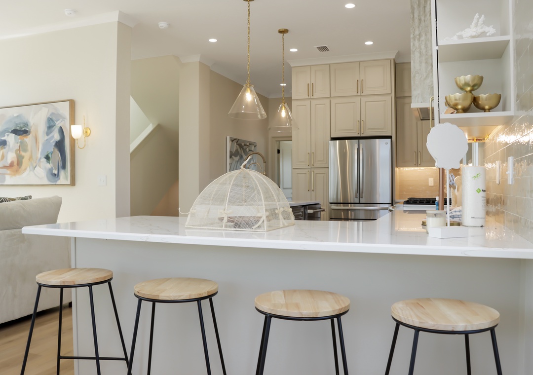 Kitchen with Bar Seating