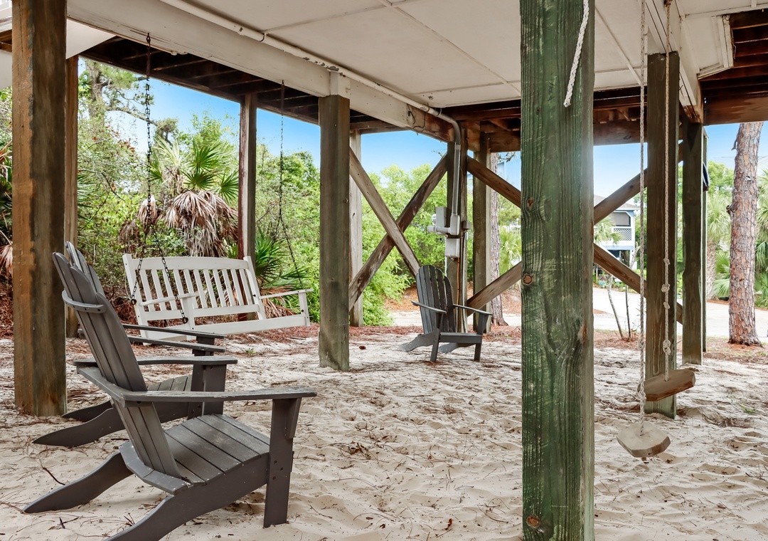 Great Sitting Area under the house