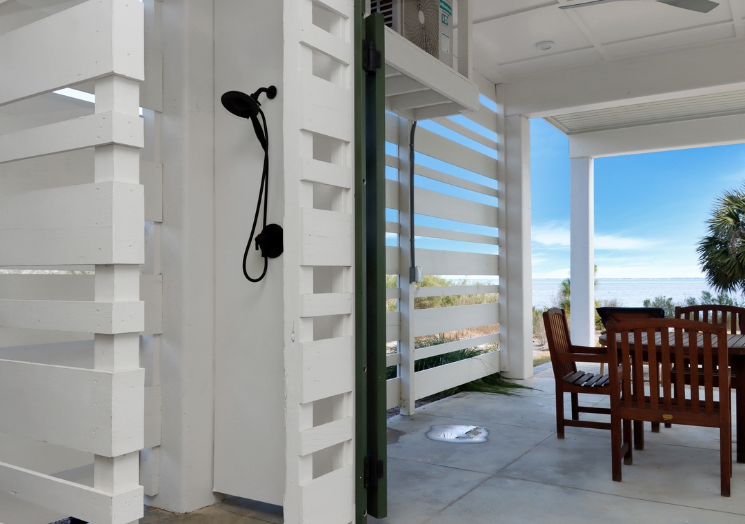 Enclosed Outdoor Shower