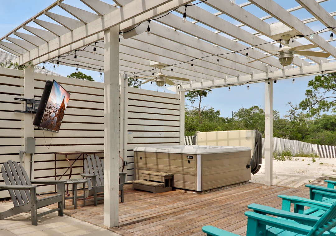Patio with Ceiling Fans
