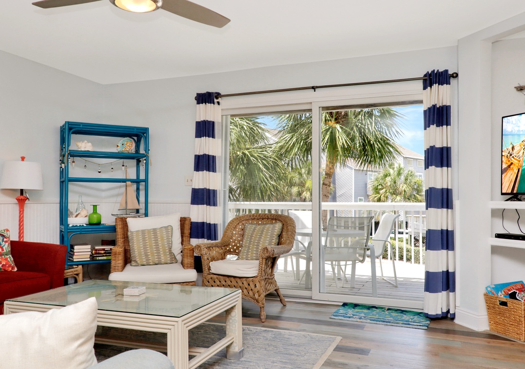 Living Room View onto Deck
