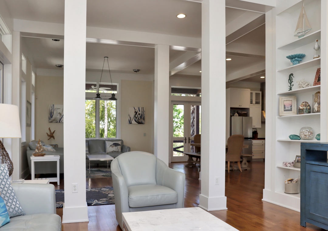 Living Room and Den