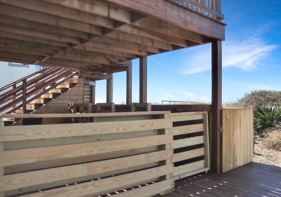 View Into Beach Front Patio