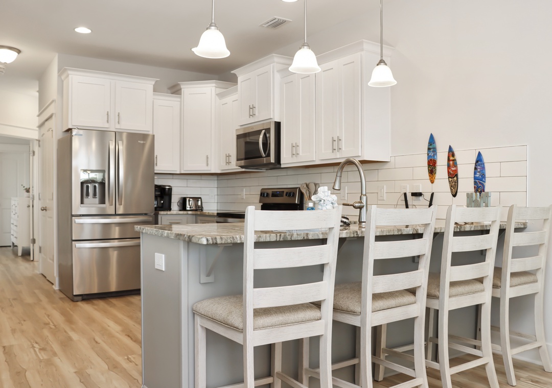 Kitchen with Bar Seating