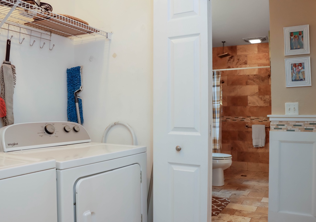 Laundry Room and Full Bathroom