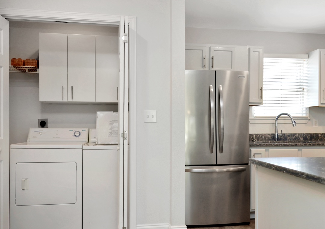 Kitchen with Laundry Closet