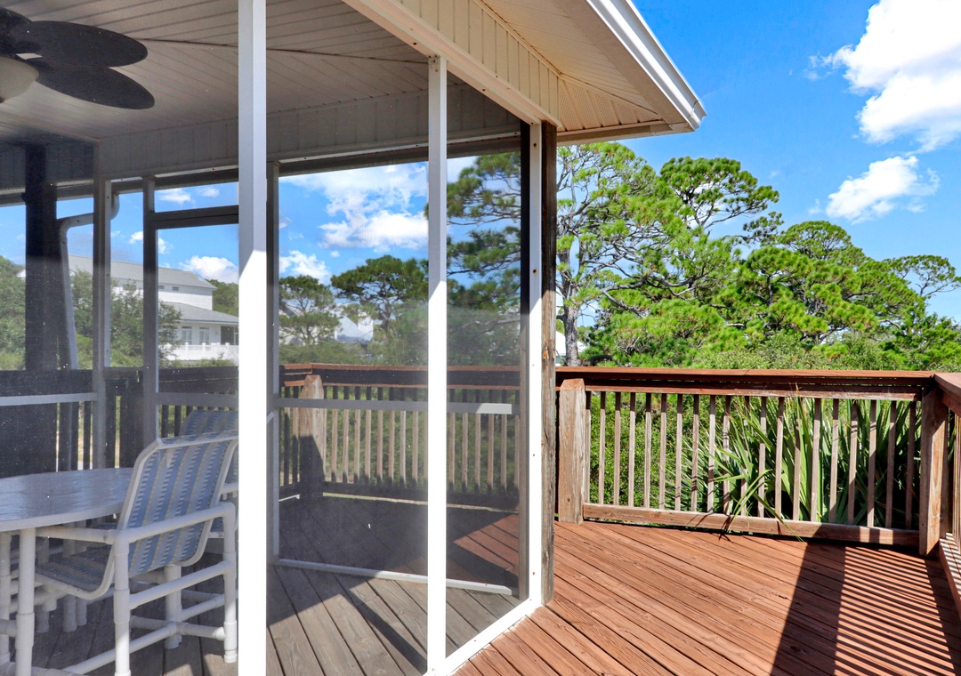 Screened Deck and Sundeck