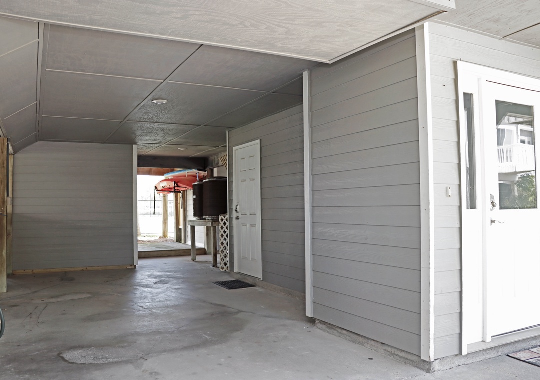 Covered Parking Under House