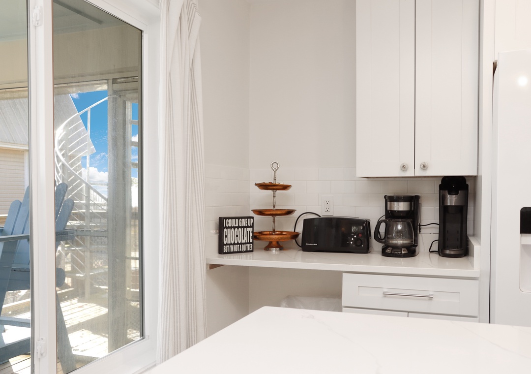 Coffee Bar in Kitchen