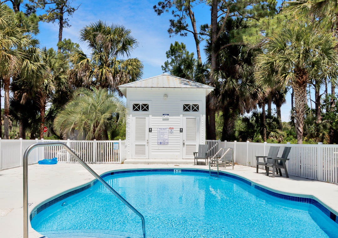 Community Pool with Restrooms
