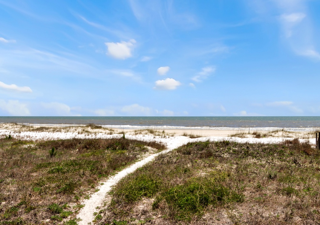 View of Walkway to Beach