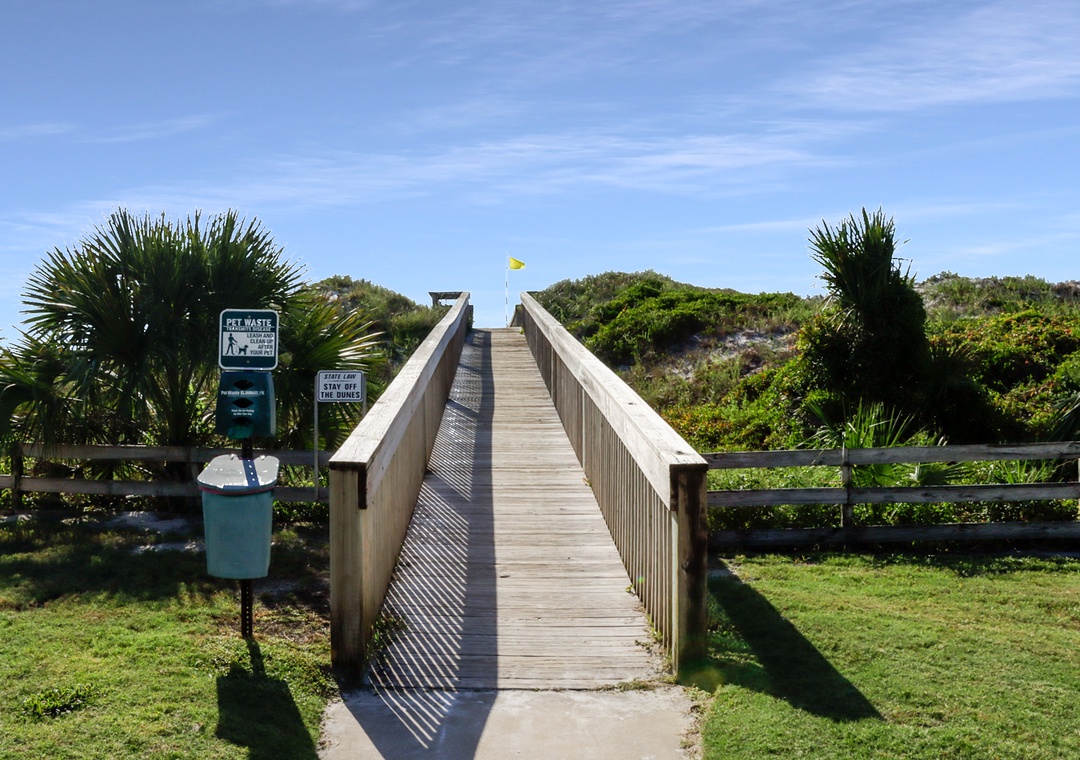Community Boardwalk Steps Away