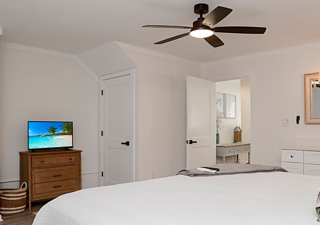 Ground Floor Master Bedroom with TV