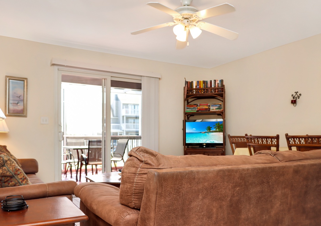 Living Room View onto Deck