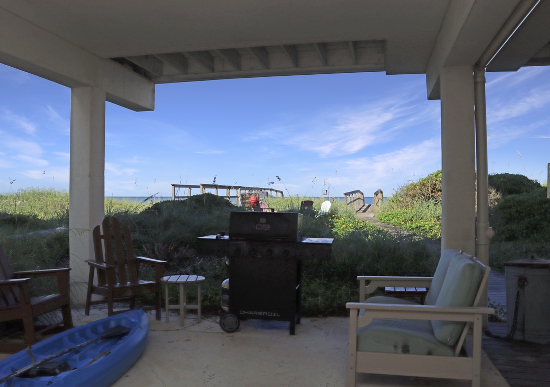 Beach View from Under House