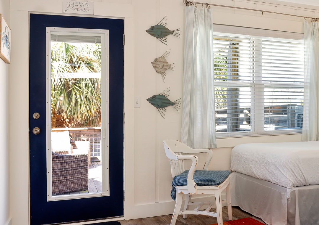Bedroom 2 with Back Deck Access