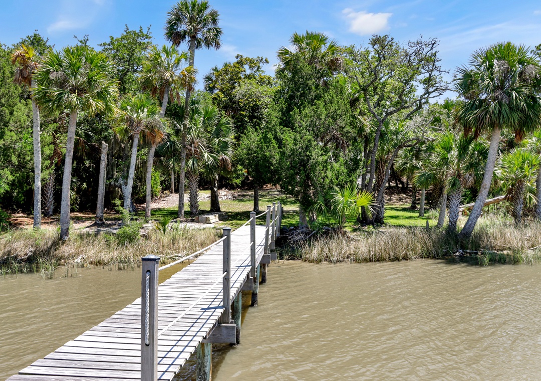 Private Dock and Backyard View